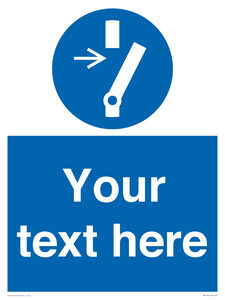 Custom Disconnect Sign